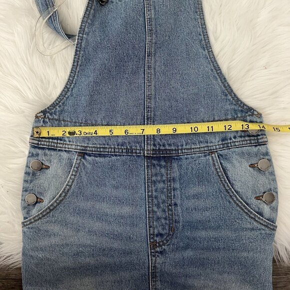 Billabong x Sincerely Jules Fade Away Denim Overalls Dress Womens XS - Picture 5 of 8